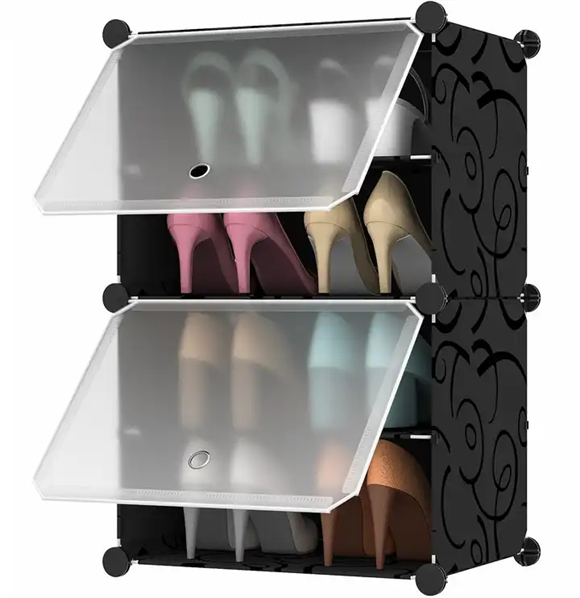 Shoe rack with cover